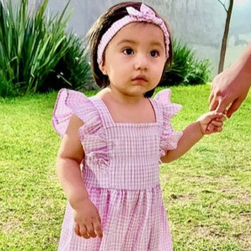 Vestido para niña "Lavanda" - Fresco, ideal para primavera (tallas 1 a 3x)