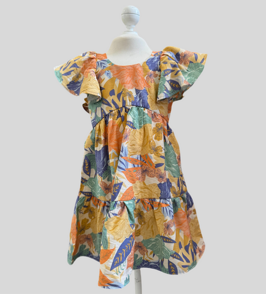 Vestido para niña “Tulipán” – 100% algodón, cómodo y adorable (Tallas 1 a 4 años)