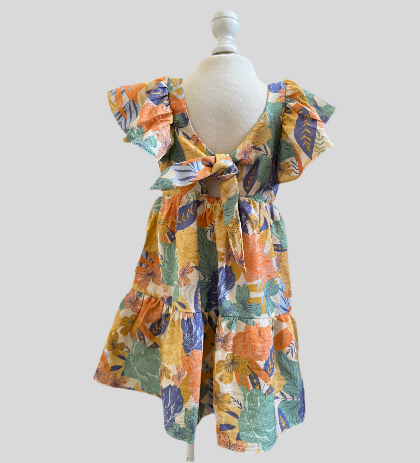 Vestido para niña “Tulipán” – 100% algodón, cómodo y adorable (Tallas 1 a 4 años)