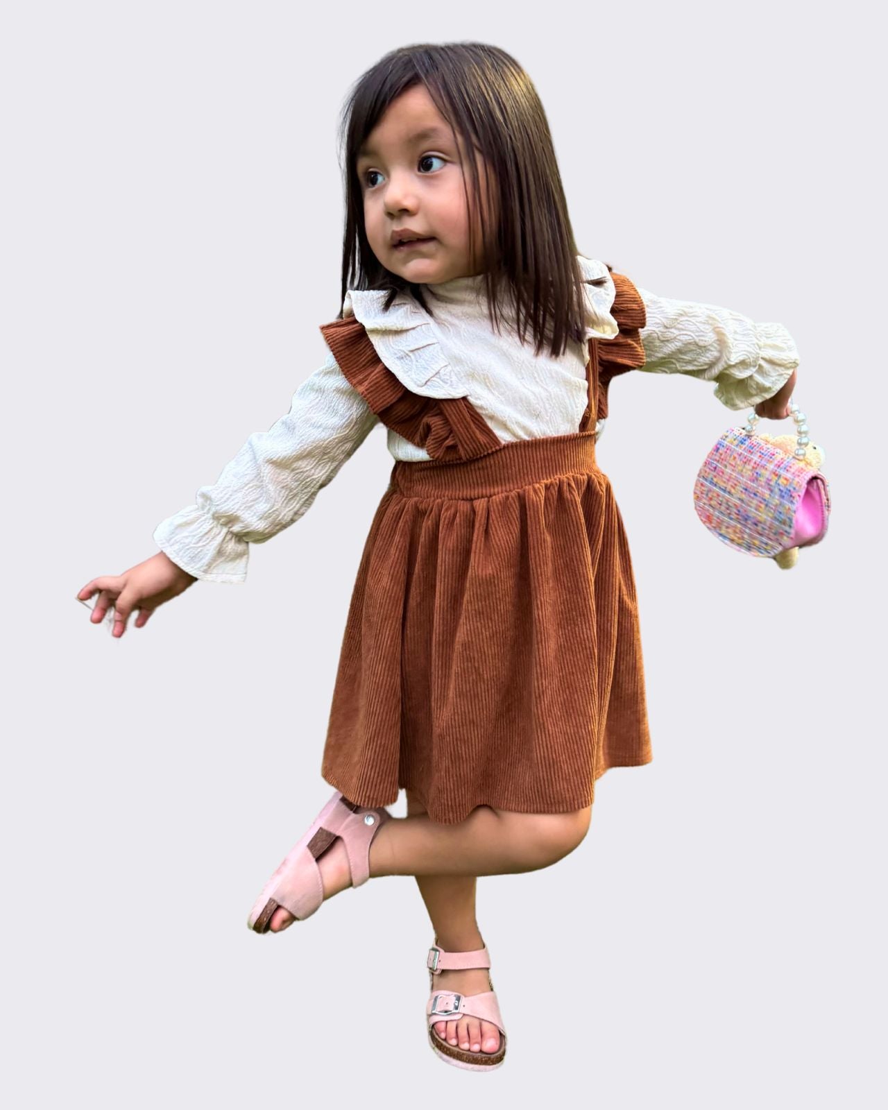 Vestido Tirantes Vintage para Niña – (Tallas 2 a 12 años)